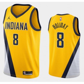 Indiana Pacers Justin Holiday 8 Jordan Brand 2020-2021 Statement Edition Miesten Pelipaidat Swingman
